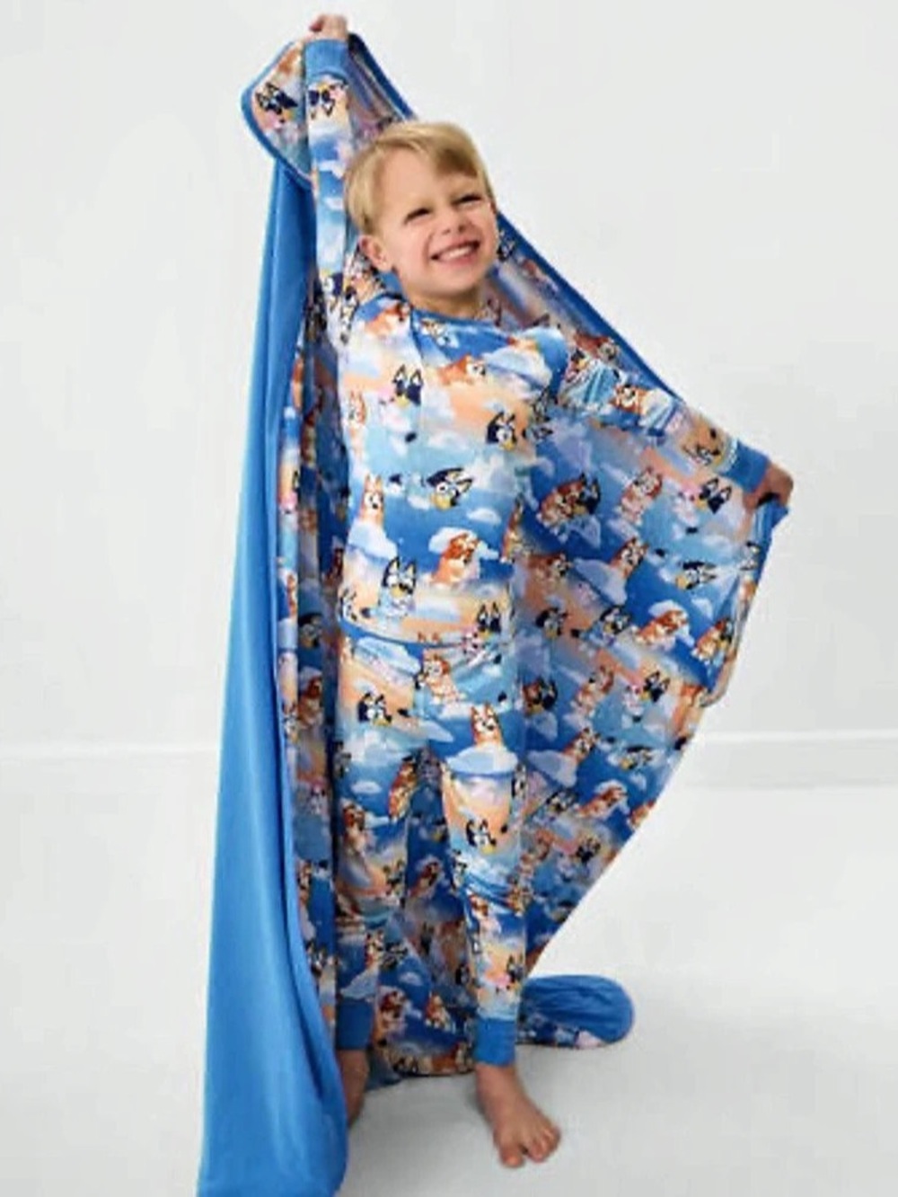 Bluey Sleepytime Cloud Blanket Blue Blanket NWT
